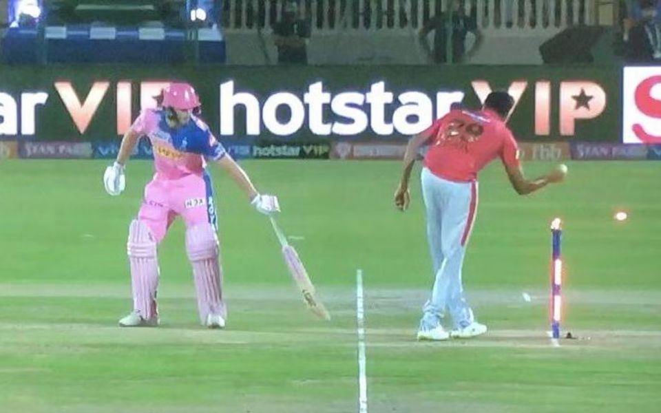 Ravichandran Ashwin controversially dismisses Jos Buttler at non-striker's end