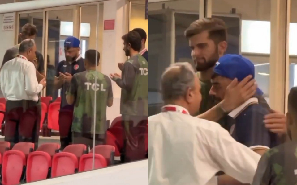 [Watch] UAE Tri-Series 2025: Rashid Khan's elder brother passes away; Shaheen Afridi consoles him, Pakistan players offer prayers