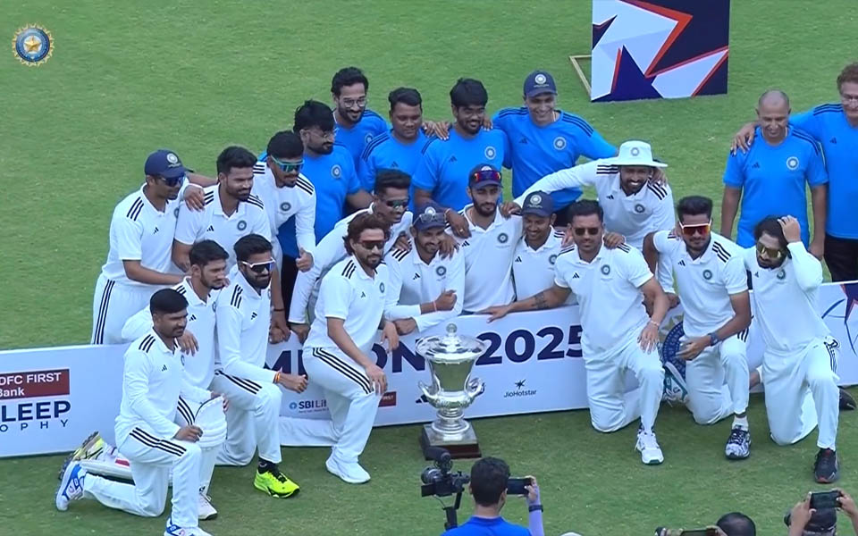 Duleep Trophy 2025, Final, SZ vs CZ: Captain Rajat Patidar lifts silverware in Bengaluru