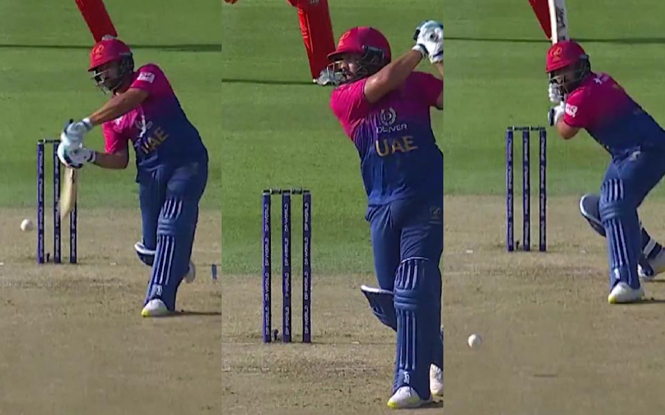 Asia Cup 2025: Alishan Sharafu finishes powerplay with 13-run over comprising three successive boundaries
