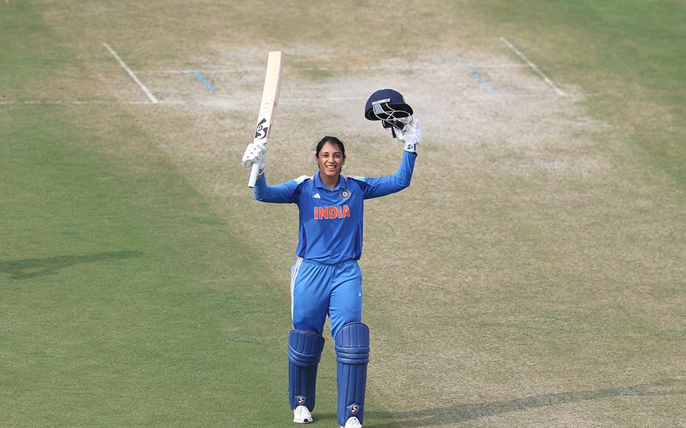 IND W vs AUS W 2025: Smriti Mandhana equals world record with 12th ODI century as opener