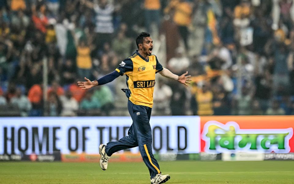 Dushmantha Chameera during the Asia Cup 2025