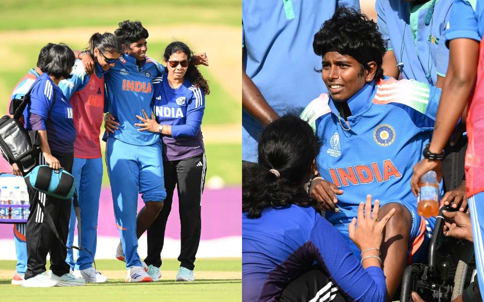Women's World Cup 2025: Arundhati Reddy suffers injury scare after being hit on knee during warm-up match