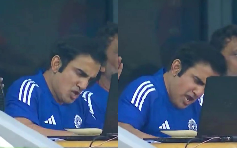 [Watch] Asia Cup 2025: Gautam Gambhir animatedly bangs table in joy as Tilak Varma whacks Haris Rauf for six