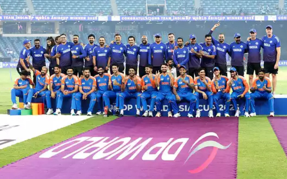 Asia Cup 2025, Final: Team India celebrating their win