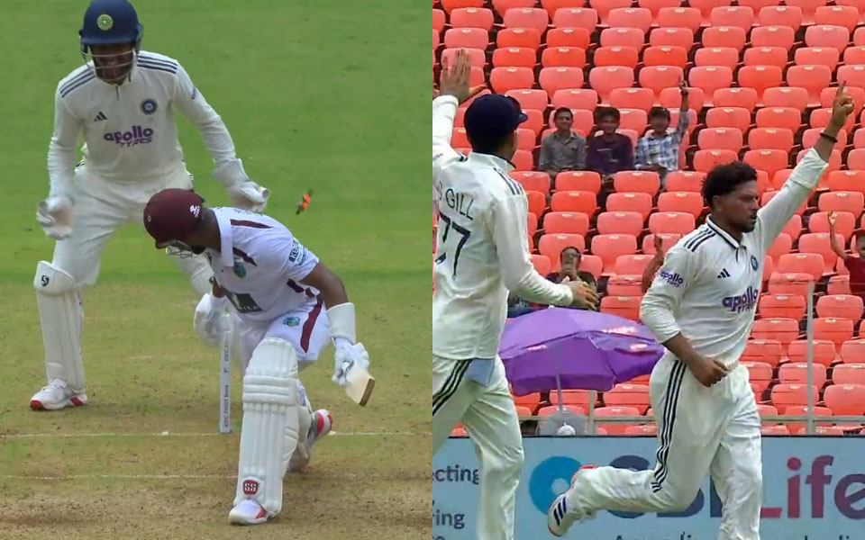 Shai Hope and Kuldeep Yadav