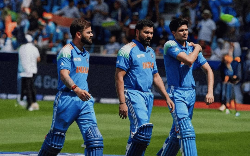 Rohit Sharma, Shubman Gill, and Virat Kohli