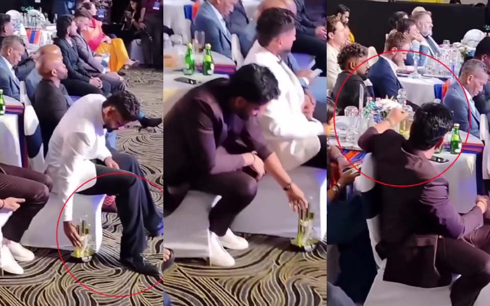 Watch: Rohit Sharma’s respectful gesture after Shreyas Iyer puts trophy down on floor breaks the internet