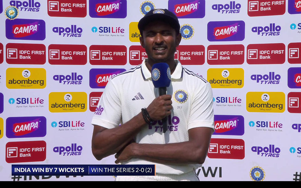 IND vs WI 2025: ‘Batting at No. 3 taught me responsibility’ – Sai Sudharsan after India’s 2-0 win