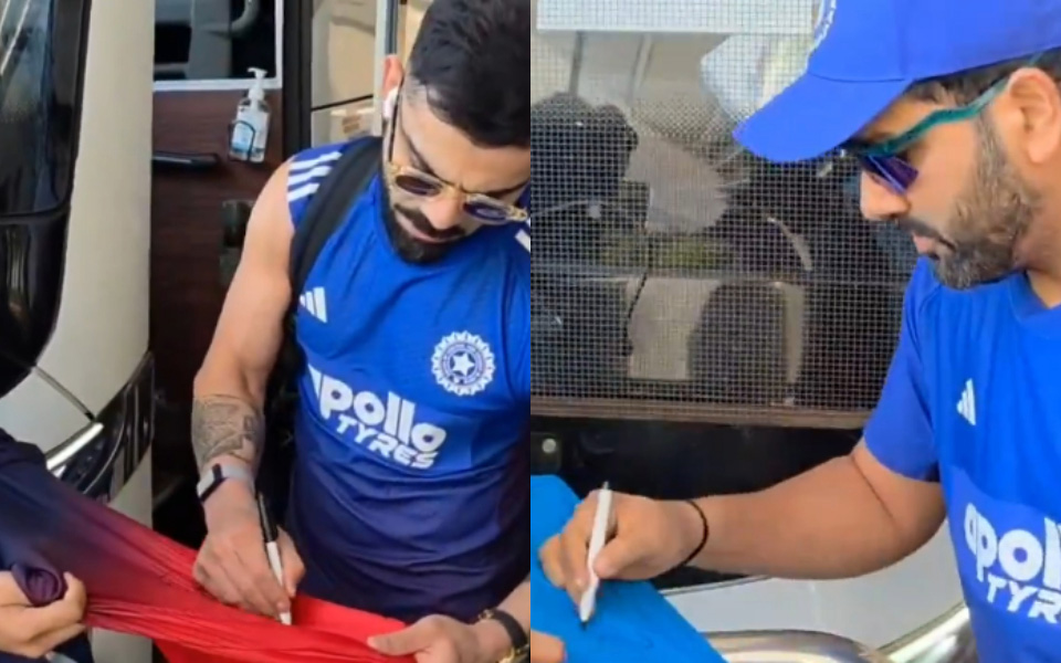 [WATCH] AUS vs IND 2025: Pakistan fan gets Virat Kohli's autograph on RCB jersey in Perth, gets surprised by Rohit Sharma's gesture