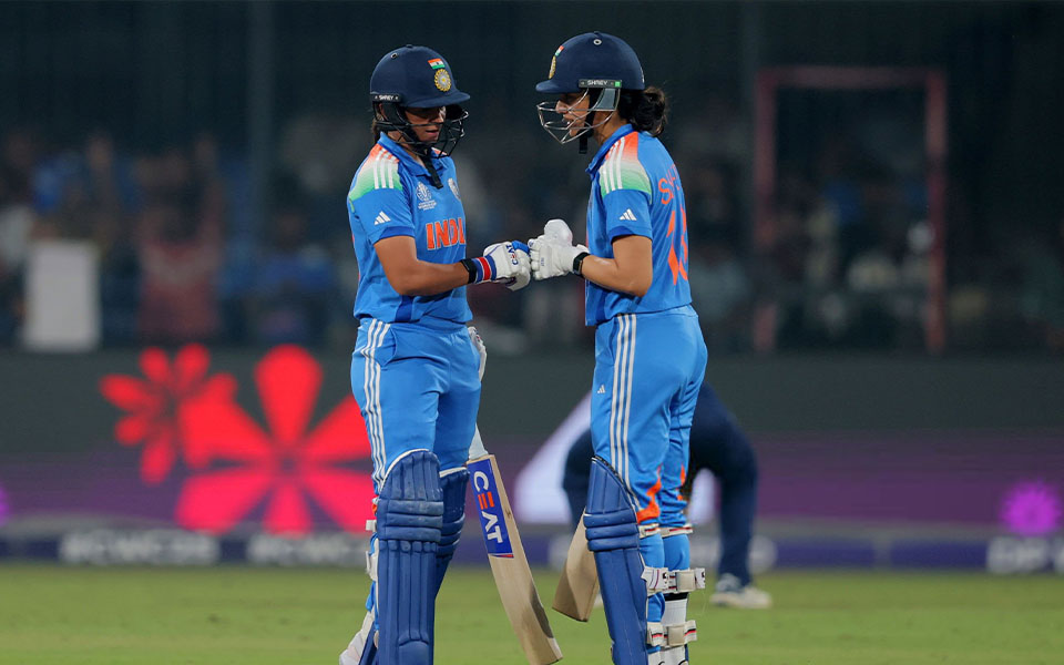 Women's World Cup 2025, Match 20: Harmanpreet Kaur [L] and Smriti Mandhana [R]