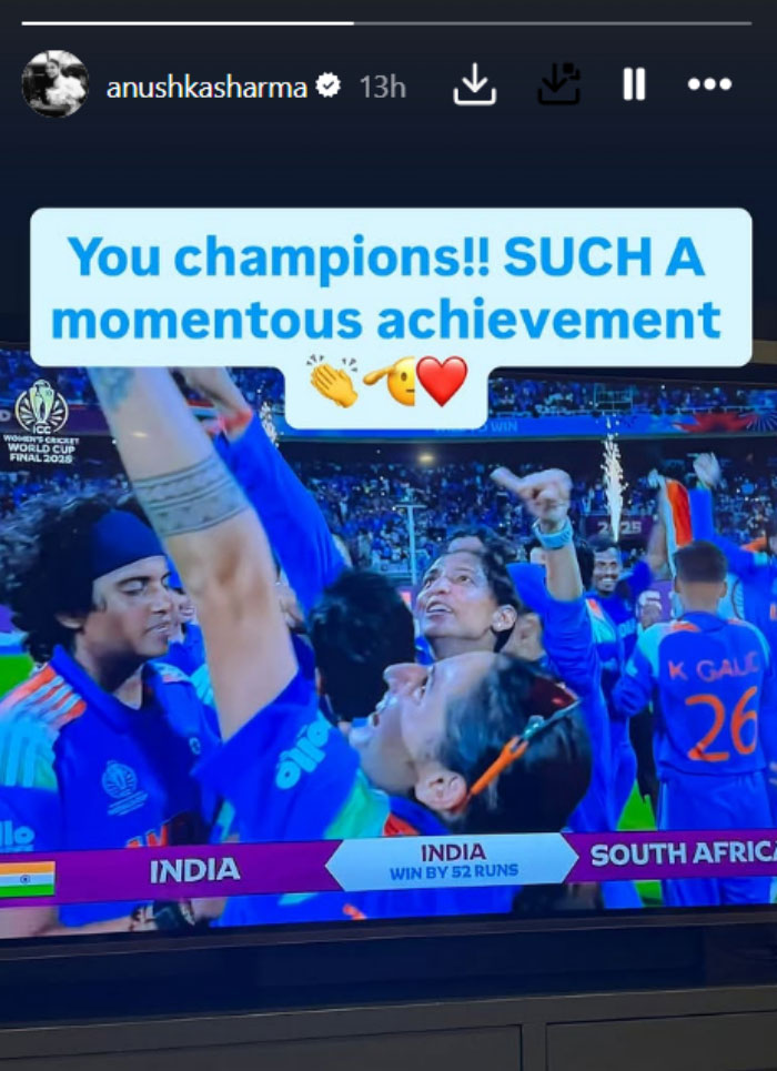 Anushka Sharma and Team India