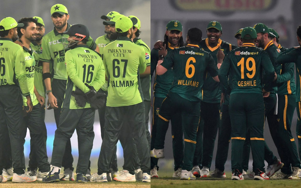 PAK vs SA 2025, 1st ODI: Pakistan [L] and South Africa [R]