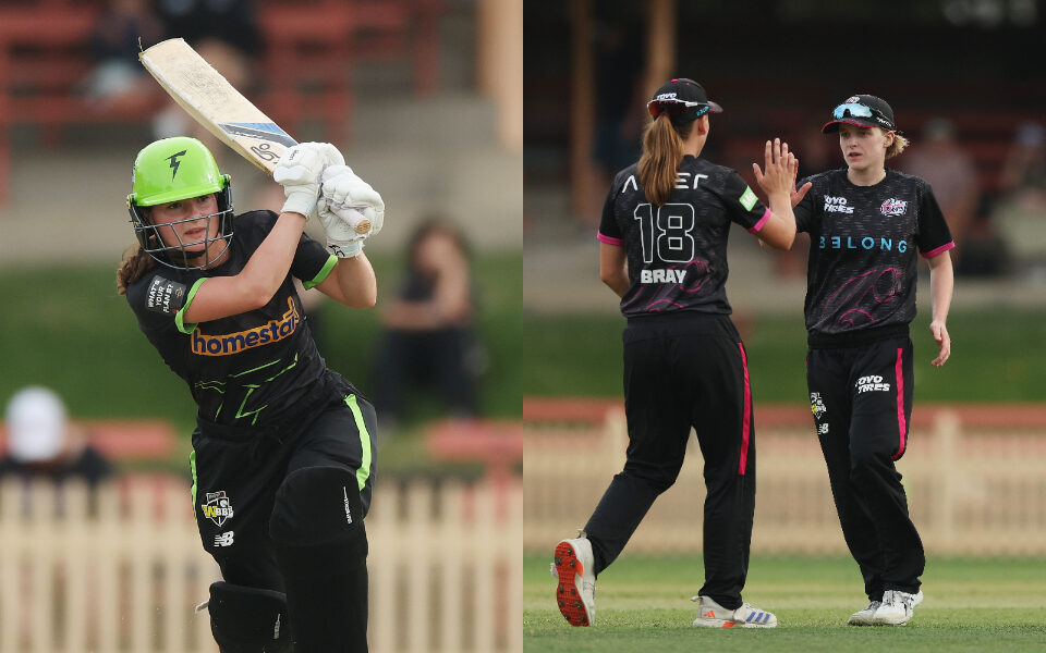 WBBL 2025: Sydney Thunder [L] and Sydney Sixers [R]
