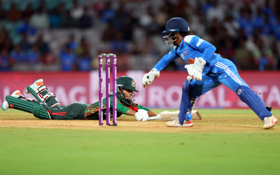 Women's World Cup 2025, Match 28: Rabeya Khan [L] and Richa Ghosh [R]