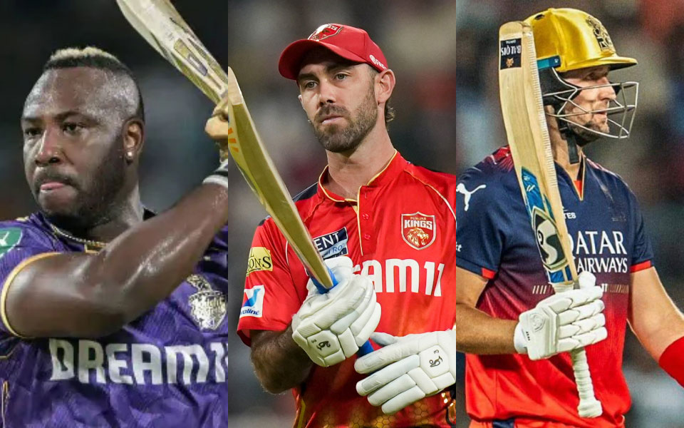 Andre Russell, Glenn Maxwell, Liam Livingstone