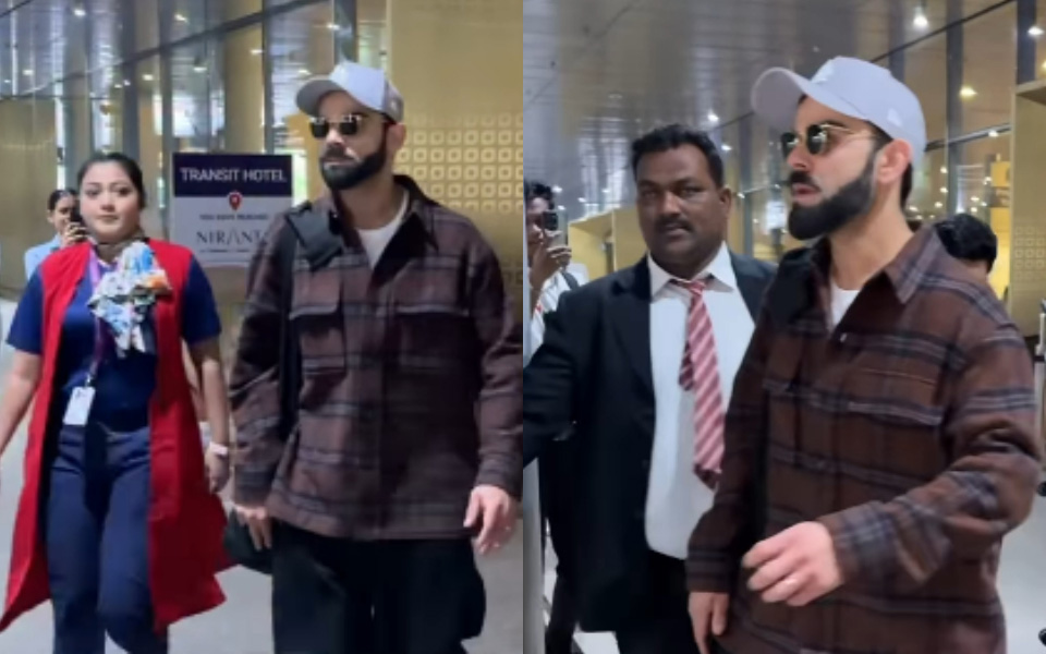 [WATCH] Virat Kohli obliges paparazzi with pictures upon landing in India for SA ODIs