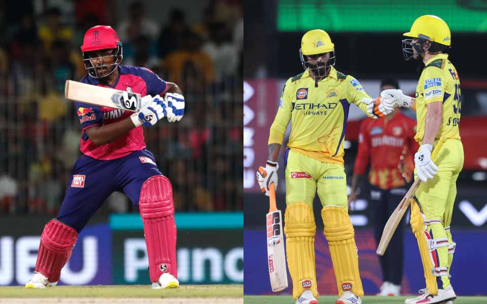 Sanju Samson, Ravindra Jadeja and Sam Curran