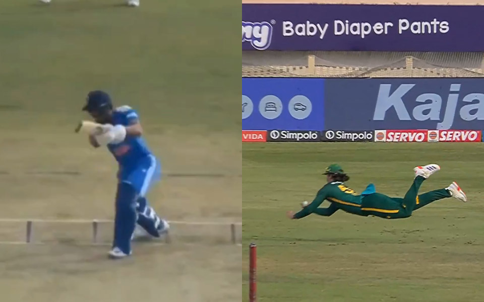 [WATCH] IND vs SA 2025: Ruturaj Gaikwad's international return ruined as Dewald Brevis takes one-handed stunner