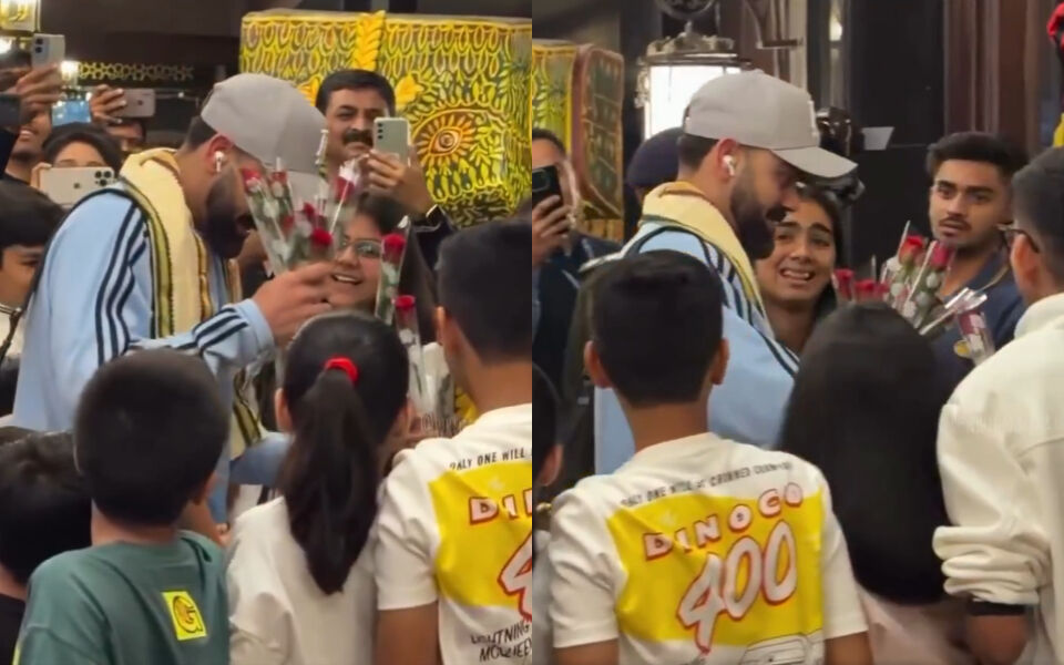 IND vs SA 2025: Virat Kohli receives heartfelt rose welcome from kids ahead of Raipur ODI