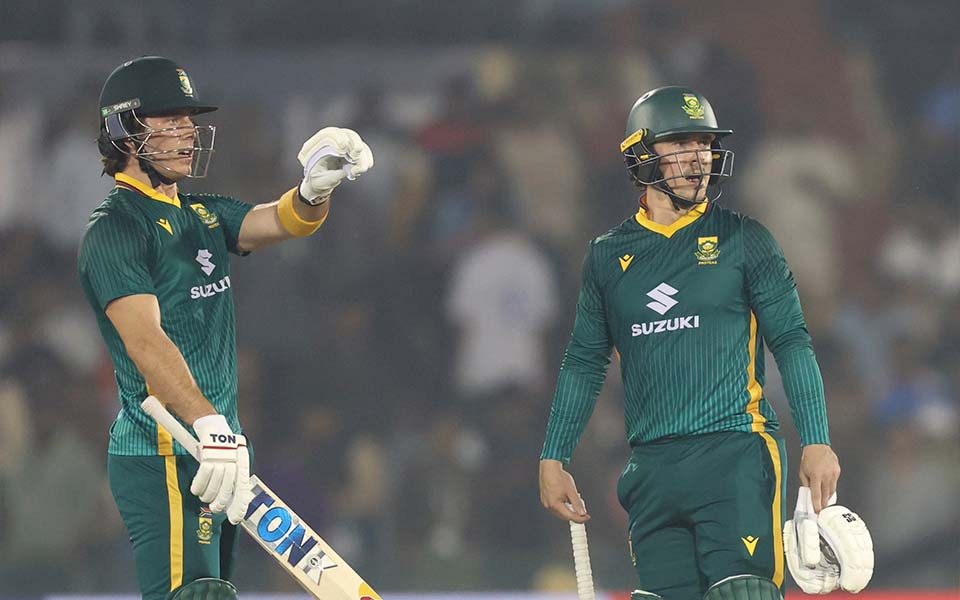 Dewald Brevis and Matthew Breetzke