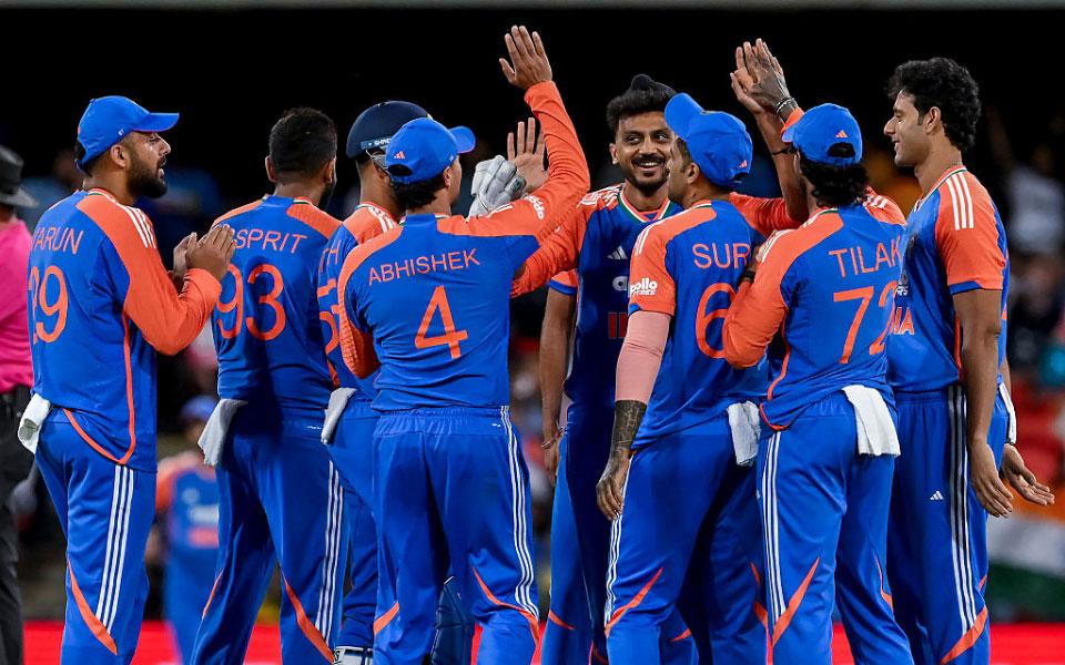 AUS vs IND 2025, 4th T20I: Indian team celebrating a wicket