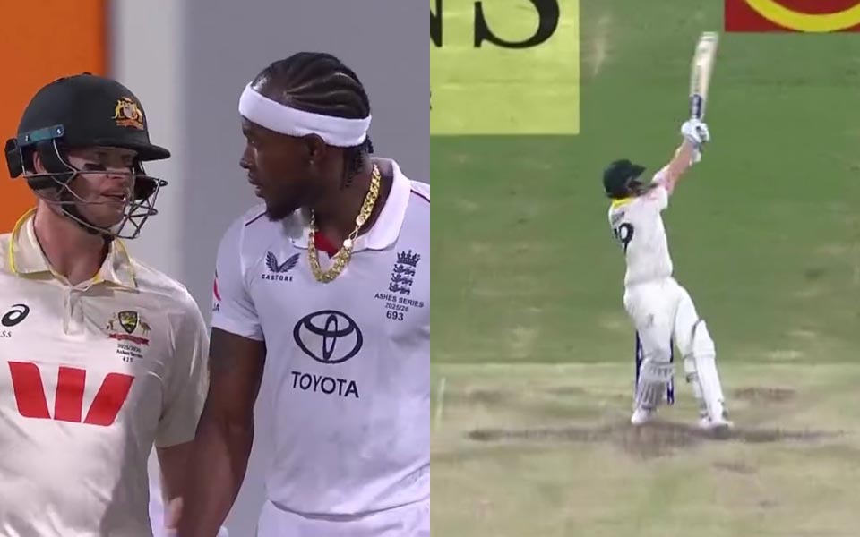 [WATCH] Ashes 2025-26: Archer’s bouncer sparks heated exchange with Smith as Australia crush England in Brisbane