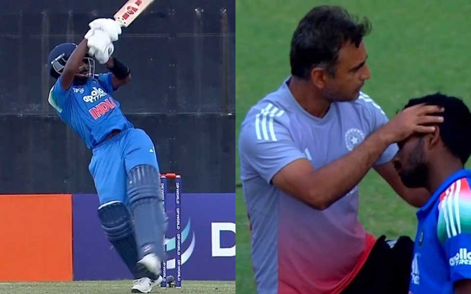 ACC Men's U19 Asia Cup 2025: Aaron George smacked on helmet by vicious Ali Raza bouncer