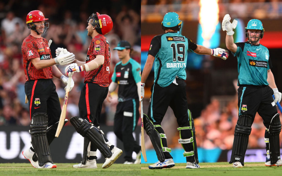 Melbourne Renegades [L] and Brisbane Heat [R]
