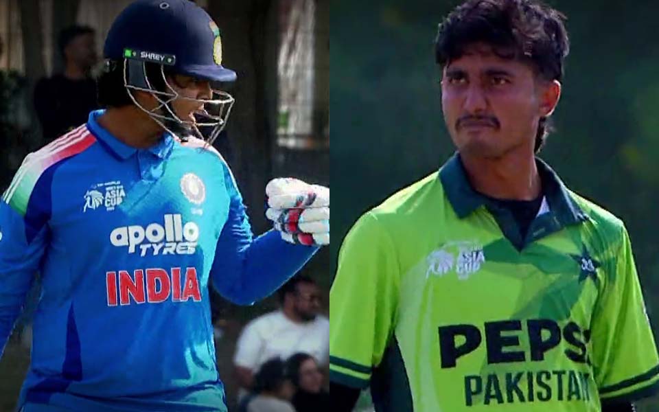 [WATCH] U19 Asia Cup 2025: Vaibhav Suryavanshi angrily points at shoe after dismissal, video goes viral