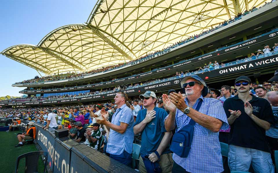 Ashes 2025-26: Spectators create attendance records in Adelaide Test