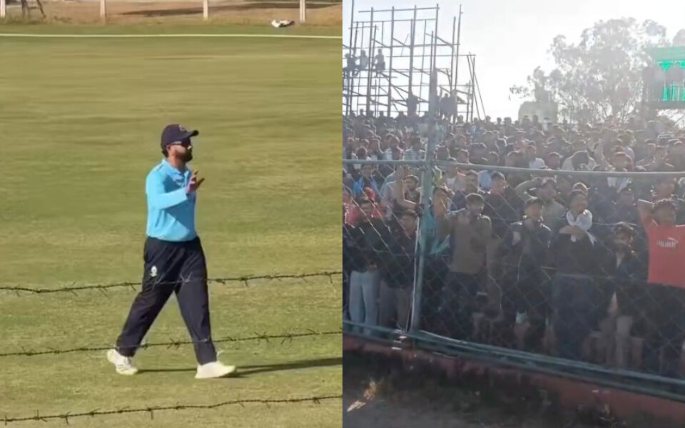 [WATCH] Rohit Sharma chants echo as fans pack Jaipur stadium for Mumbai game in Vijay Hazare Trophy 2025-26