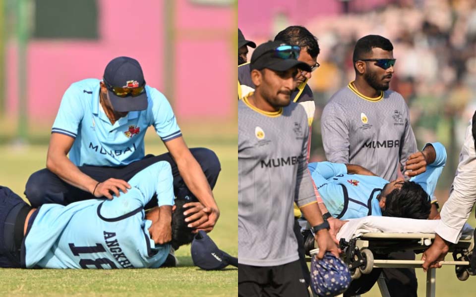 Vijay Hazare Trophy 2025-26: Angkrish Raghuvanshi rushed to hospital after sustaining head injury while fielding