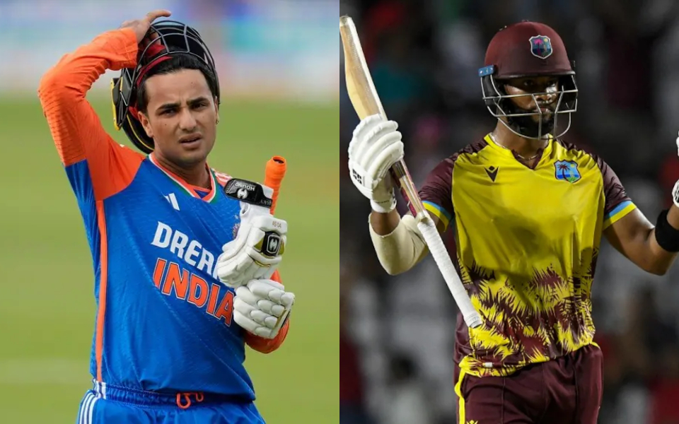 Shai Hope and Abhishek Sharma