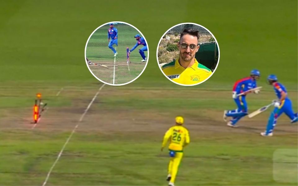 WATCH: Faf du Plessis reminded of MS Dhoni's 2016 run-out by Donovan Ferreira's glovework in SA20 match