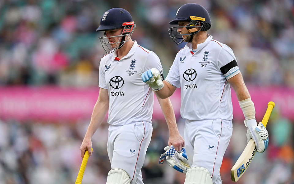 Ashes 2025-26: Harry Brook [L] and Joe Root [R]
