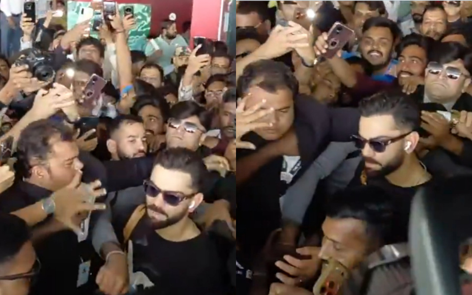 IND vs NZ 2026: Virat Kohli’s arrival in Vadodara sparks fan frenzy in airport