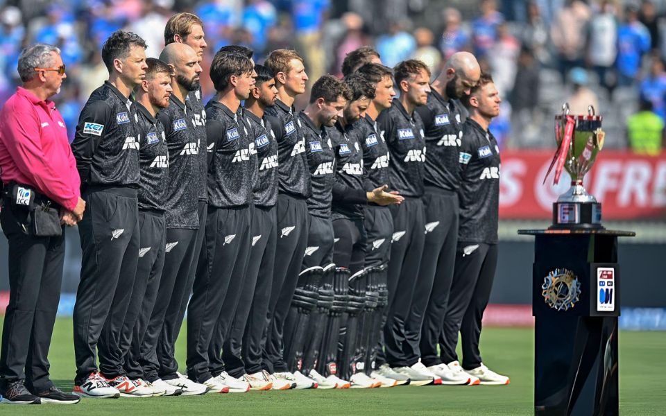 New Zealand team during 1st ODI vs India