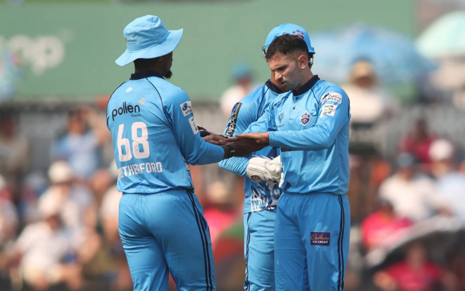 Keshav Maharaj and Sherfane Rutherford