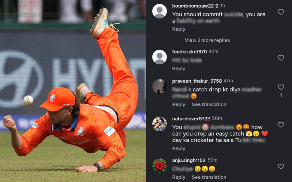 T20 World Cup 2026: Max O’Dowd targeted with abusive comments after costly catch drop vs Pakistan
