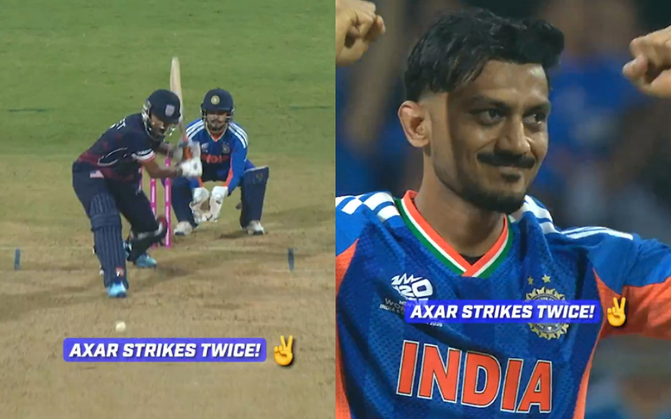 Video of the Day: T20 World Cup 2026 - Axar Patel derails USA's chase with back-to-back wickets