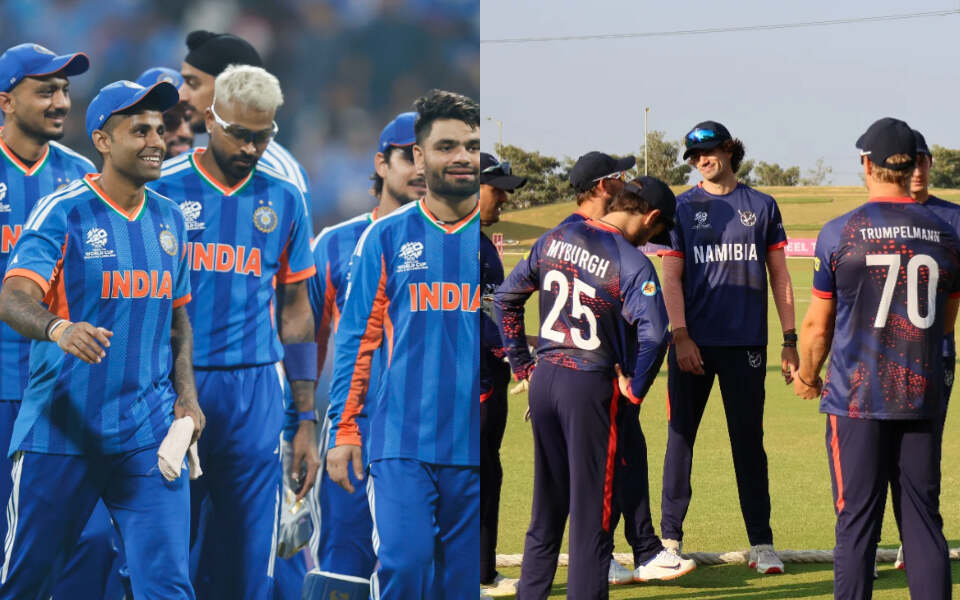 Will India qualify for the Super Eights after a win against Namibia?