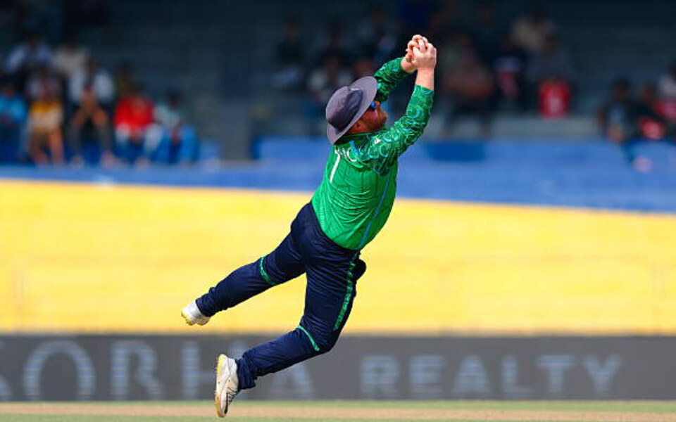 Video of the Day: T20 World Cup 2026 - Paul Stirling pulls off stunning diving catch to dismiss Josh Inglis