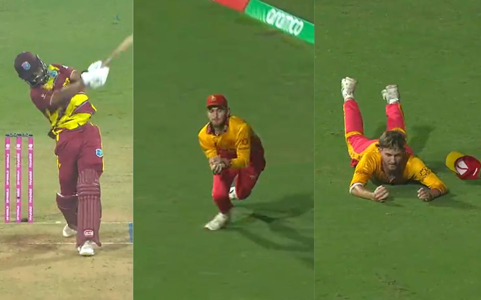 Video of the Day: T20 World Cup 2026 – Brian Bennett latches in the deep to put an end to West Indies' Hope
