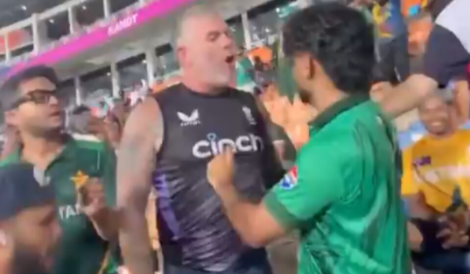 [WATCH]: T20 World Cup 2026: Ugly brawl breaks out between England and Pakistan fans in Pallekele