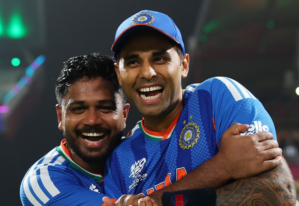 ‘Rulayega kya pagle?’ – Suryakumar Yadav’s appreciation for Sanju Samson creates heartwarming moment post IND vs WI match