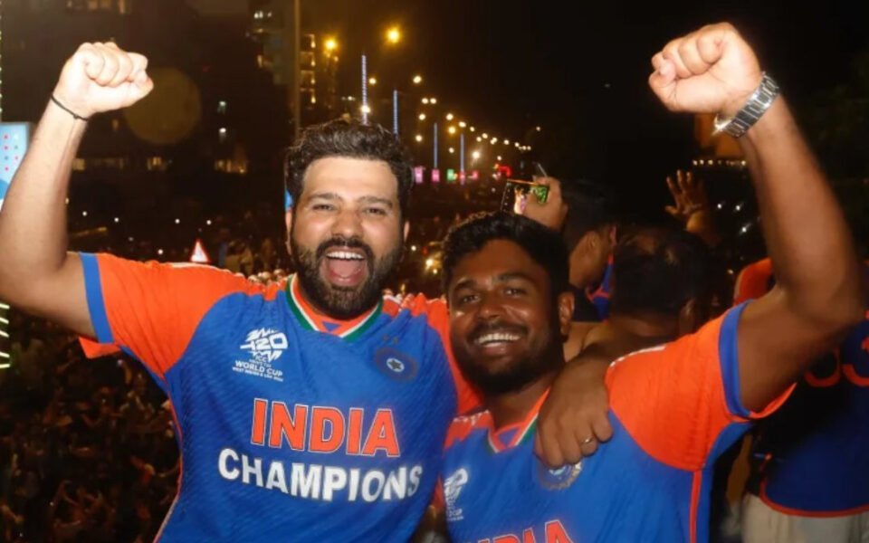 [WATCH] T20 World Cup 2026: Rohit Sharma's message to Sanju Samson at start of tournament goes viral after Kolkata blitz