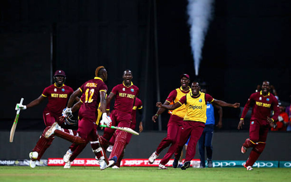 West Indies celebrates