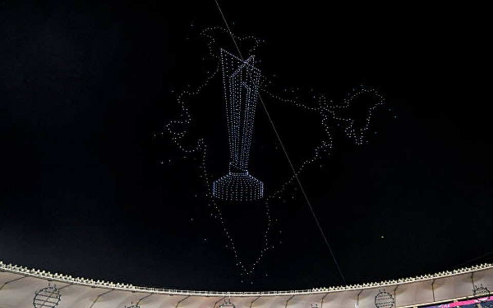 T20 World Cup 2026: Drone show at Ahmedabad displays map of India with PoK during celebrations