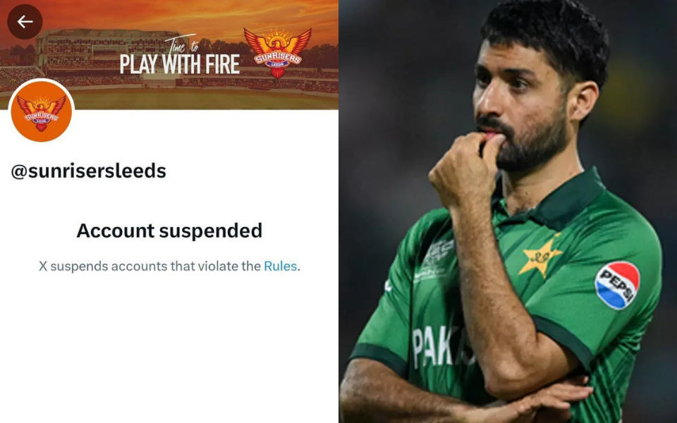 Sunrisers Leeds' X account suspended after backlash over Abrar Ahmed signing